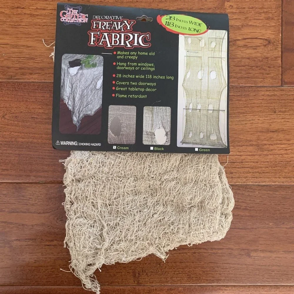 HALLOWEEN DECORATIONS Spider Web paper lanterns Glow Freaky Fabric Cheesecloth
